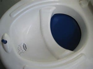 urine diverting toilet bowl